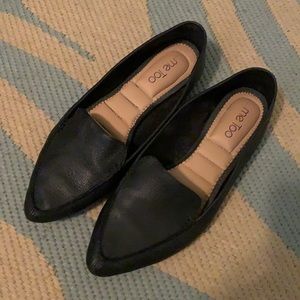 Black loafers